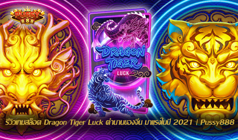 รีวิวเกมสล็อต Dragon Tiger Luck New Slot Download Free to Jackpot 2021 | Pussy888
